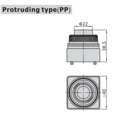 CM3PP05B AIRTAC MANUAL VALVES, CM3 SERIES PROTRUDING TYPE<BR>COMPACT 3 WAY 2 POSITION N.C, M5 PORTS BLACK BUTTON